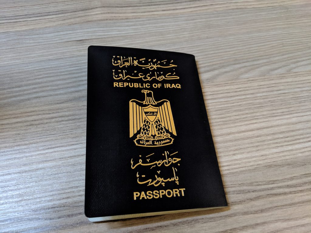 Iraqi passport allows entry to 29 countries without visa